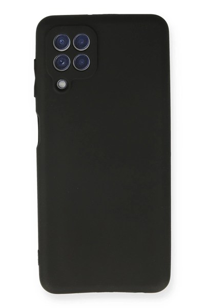 Mey İthalat®  Samsung Galaxy A22 Kılıf First Silikon - Siyah