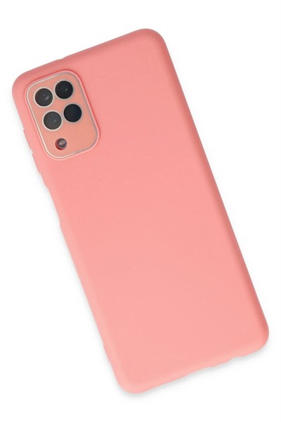 Mey İthalat®  Samsung Galaxy A22 Kılıf Lansman Glass Kapak - Pembe