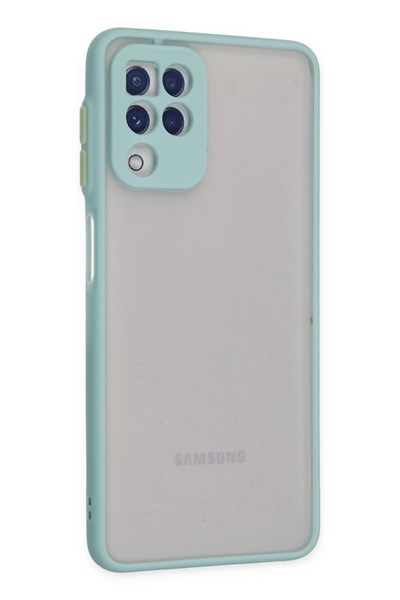 Mey İthalat®  Samsung Galaxy A22 Kılıf Montreal Silikon Kapak - Turkuaz
