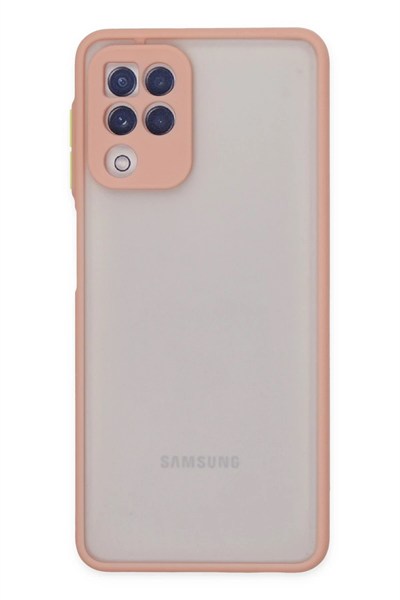 Mey İthalat®  Samsung Galaxy A22 Kılıf Montreal Silikon Kapak - Pembe