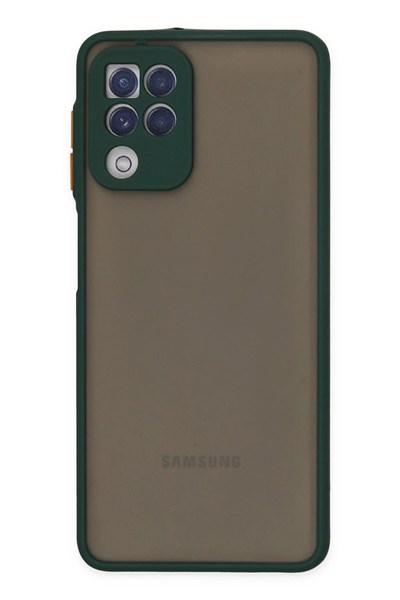 Mey İthalat®  Samsung Galaxy A22 Kılıf Montreal Silikon Kapak - Yeşil