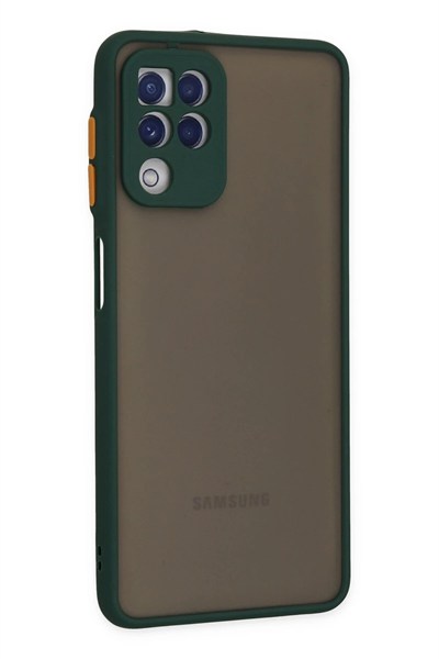 Mey İthalat®  Samsung Galaxy A22 Kılıf Montreal Silikon Kapak - Yeşil