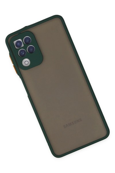 Mey İthalat®  Samsung Galaxy A22 Kılıf Montreal Silikon Kapak - Yeşil