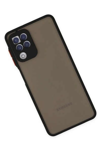 Mey İthalat®  Samsung Galaxy A22 Kılıf Montreal Silikon Kapak - Siyah