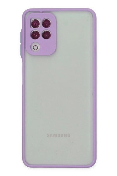 Mey İthalat®  Samsung Galaxy A22 Kılıf Montreal Silikon Kapak - Mor