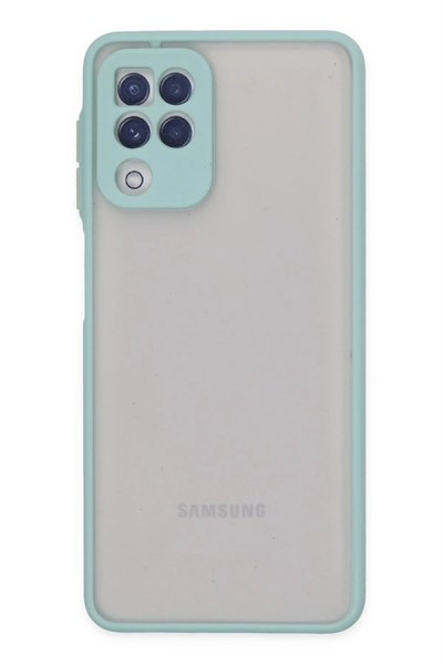 Mey İthalat®  Samsung Galaxy A22 Kılıf Montreal Silikon Kapak - Turkuaz