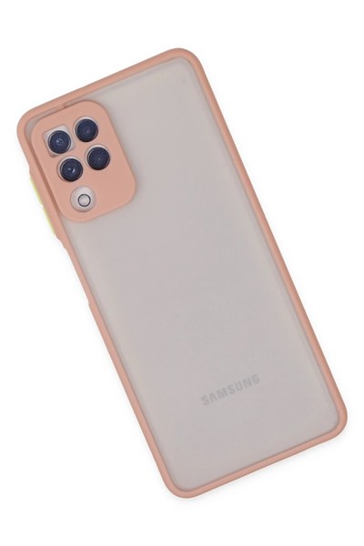 Mey İthalat®  Samsung Galaxy A22 Kılıf Montreal Silikon Kapak - Pembe