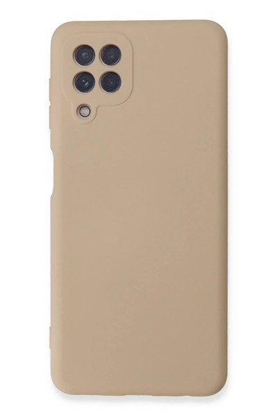 Mey İthalat®  Samsung Galaxy A22 Kılıf Nano içi Kadife Silikon - Pudra