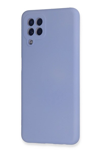 Mey İthalat®  Samsung Galaxy A22 Kılıf Nano içi Kadife Silikon - Lila