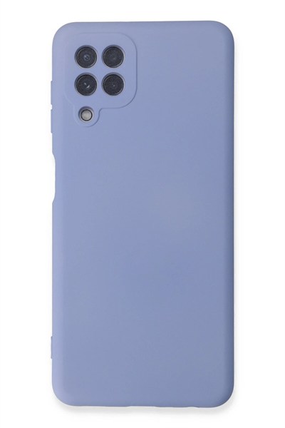 Mey İthalat®  Samsung Galaxy A22 Kılıf Nano içi Kadife Silikon - Lila