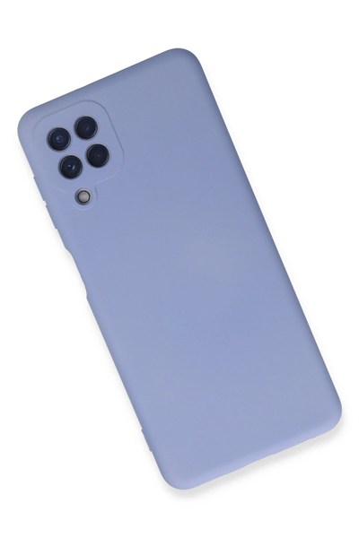 Mey İthalat®  Samsung Galaxy A22 Kılıf Nano içi Kadife Silikon - Lila