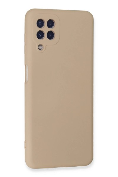 Mey İthalat®  Samsung Galaxy A22 Kılıf Nano içi Kadife Silikon - Pudra