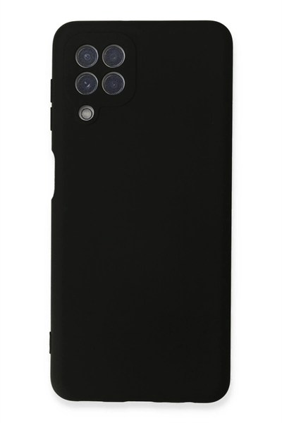 Mey İthalat®  Samsung Galaxy A22 Kılıf Nano içi Kadife Silikon - Siyah