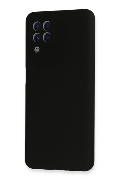 Mey İthalat®  Samsung Galaxy A22 Kılıf Nano içi Kadife Silikon - Siyah