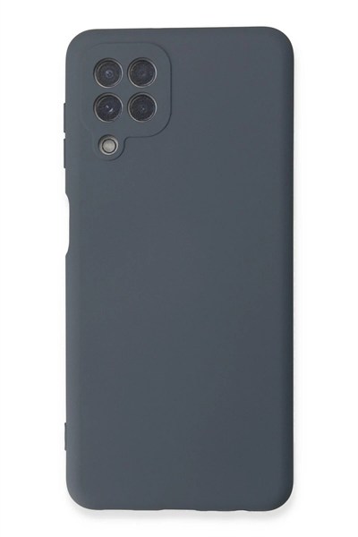 Mey İthalat®  Samsung Galaxy A22 Kılıf Nano içi Kadife Silikon - Gri