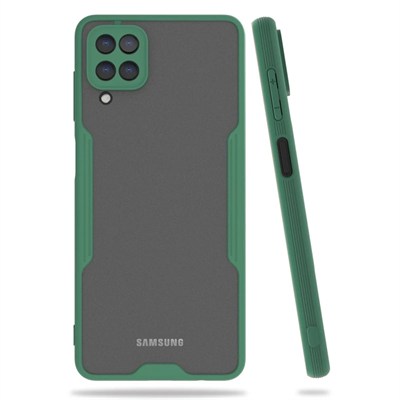 Mey İthalat®  Samsung Galaxy A22 Kılıf Platin Silikon - Yeşil