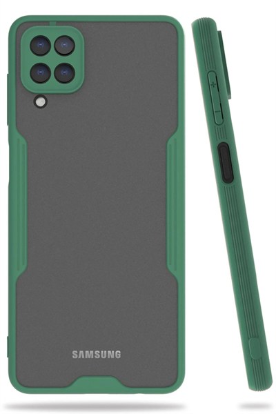 Mey İthalat®  Samsung Galaxy A22 Kılıf Platin Silikon - Yeşil