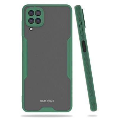 Mey İthalat®  Samsung Galaxy A22 Kılıf Platin Silikon - Yeşil
