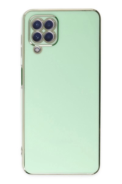 Mey İthalat®  Samsung Galaxy A22 Kılıf Volet Silikon - Açık Yeşil