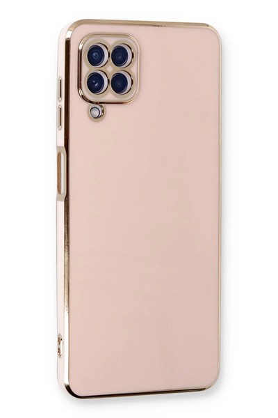 Mey İthalat®  Samsung Galaxy A22 Kılıf Volet Silikon - Pembe