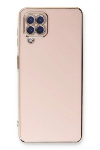 Mey İthalat®  Samsung Galaxy A22 Kılıf Volet Silikon - Pembe