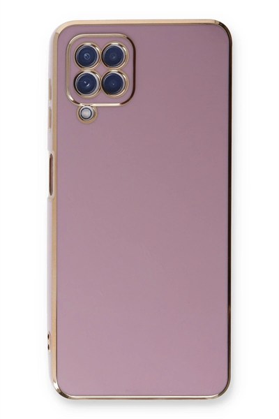Mey İthalat®  Samsung Galaxy A22 Kılıf Volet Silikon - Mor