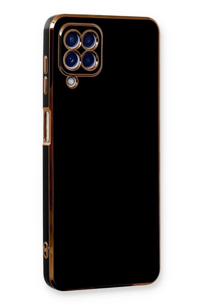 Mey İthalat®  Samsung Galaxy A22 Kılıf Volet Silikon - Siyah