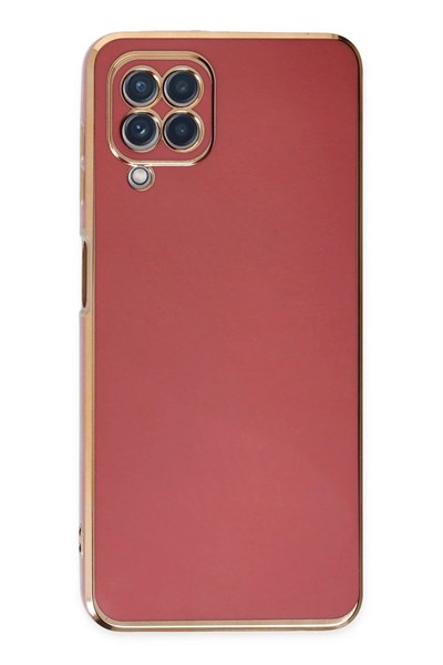 Mey İthalat®  Samsung Galaxy A22 Kılıf Volet Silikon - Kırmızı