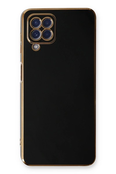 Mey İthalat®  Samsung Galaxy A22 Kılıf Volet Silikon - Siyah