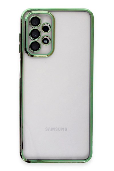 Mey İthalat®  Samsung Galaxy A23 4G Kılıf  Lensli Silikon - Yeşil