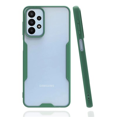 Mey İthalat®  Samsung Galaxy A23 4G Kılıf Platin Silikon - Yeşil