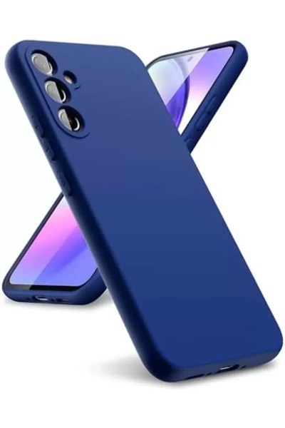 Mey İthalat®  Samsung Galaxy A24 4G Kılıf First Silikon - Lacivert