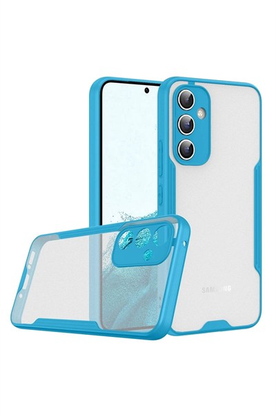 Mey İthalat®  Samsung Galaxy A24 4G Kılıf Platin Silikon - Mavi