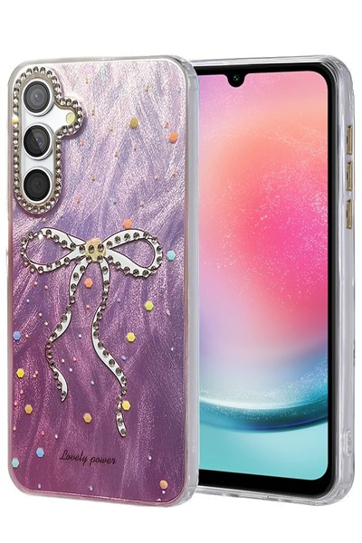 Mey İthalat®  Samsung Galaxy A24 4G Kılıf Blade Aynalı Desenli Kapak - Desen 1