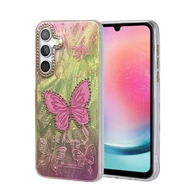 Mey İthalat®  Samsung Galaxy A24 4G Kılıf Blade Aynalı Desenli Kapak - Desen 5