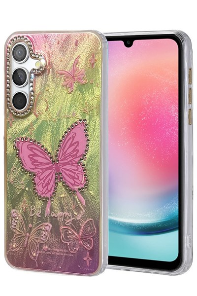 Mey İthalat®  Samsung Galaxy A24 4G Kılıf Blade Aynalı Desenli Kapak - Desen 5