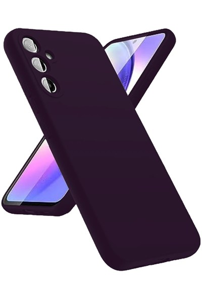 Mey İthalat®  Samsung Galaxy A24 4G Kılıf First Silikon - Mor