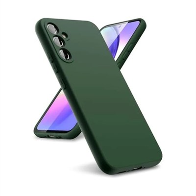 Mey İthalat®  Samsung Galaxy A24 4G Kılıf First Silikon - Koyu Yeşil