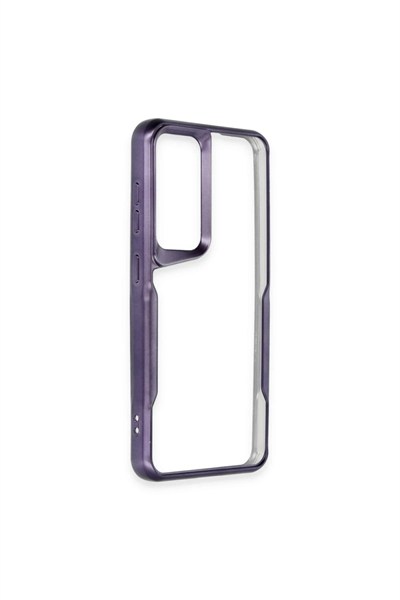 Mey İthalat®  Samsung Galaxy A24 4G Kılıf Boyi Silikon Kapak - Derin Mor