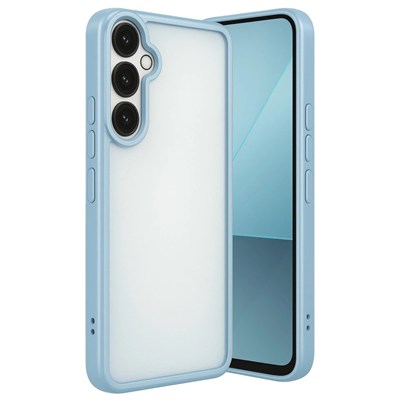 Mey İthalat®  Samsung Galaxy A24 4G Prime Kılıf  Lensli Silikon - Açık Mavi