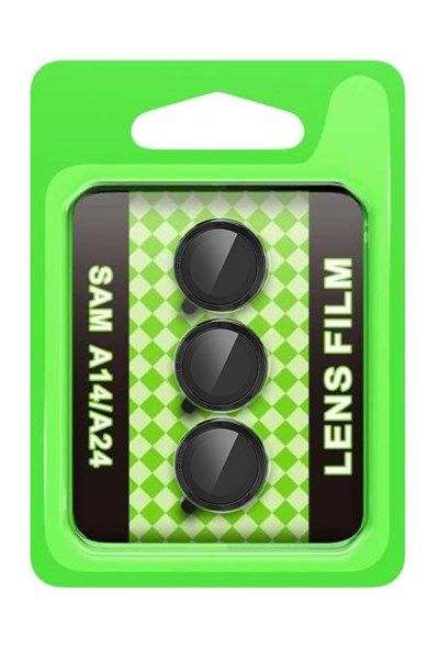 Mey İthalat®  Samsung Galaxy A24 4G Raze Metal Kamera Lens - Siyah