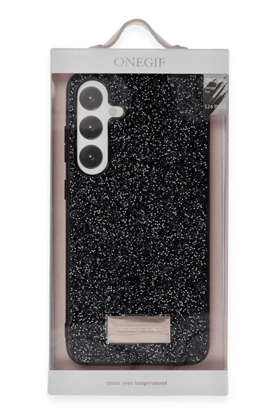 Mey İthalat®  Samsung Galaxy A25 5G Bright Simli Kapak - Derin Mor