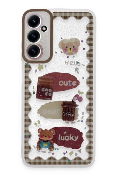 Mey İthalat®  Samsung Galaxy A25 5G Kılıf Sweet Desenli Silikon Kapak - Şeffaf