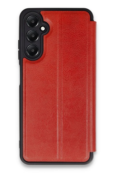 Mey İthalat®  Samsung Galaxy A25 5G Kılıf Flip Cover - Kırmızı