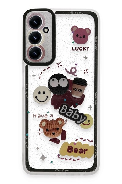 Mey İthalat®  Samsung Galaxy A25 5G Kılıf Sweet Desenli Silikon Kapak - Sarı