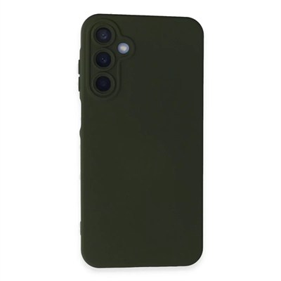 Mey İthalat®  Samsung Galaxy A25 5G Kılıf Nano içi Kadife Silikon - Koyu Yeşil