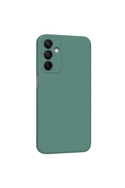 Mey İthalat®  Samsung Galaxy A25 5G Kılıf First Silikon - Koyu Yeşil