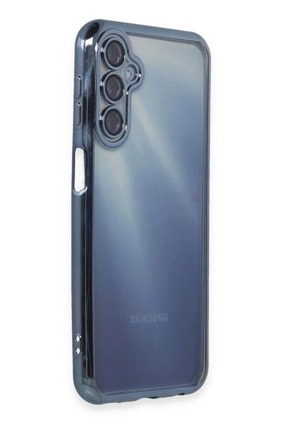Mey İthalat®  Samsung Galaxy A25 5G Kılıf  Lensli Silikon - Açık Mavi
