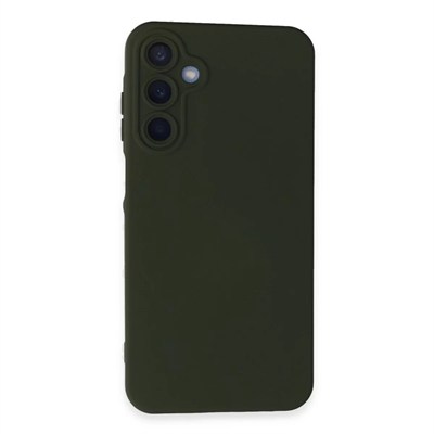 Mey İthalat®  Samsung Galaxy A25 5G Kılıf Nano içi Kadife Silikon - Koyu Yeşil