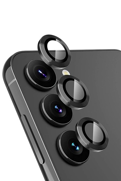 Mey İthalat®  Samsung Galaxy A25 5G Valdez Metal Kamera Lens - Siyah
